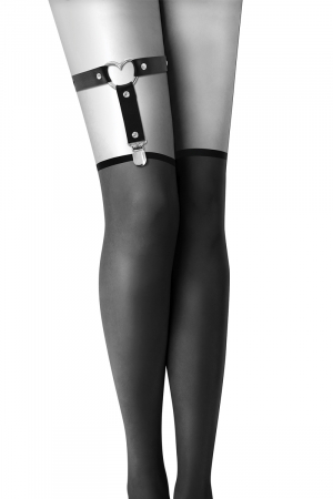 Jarretière réglable avec coeur - Lingerie Parisienne