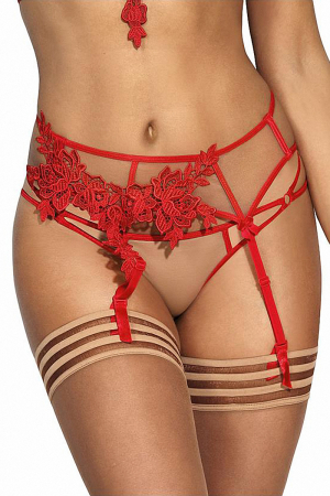 Porte-jarretelles rouge V-8862 – Axami - Lingerie Parisienne