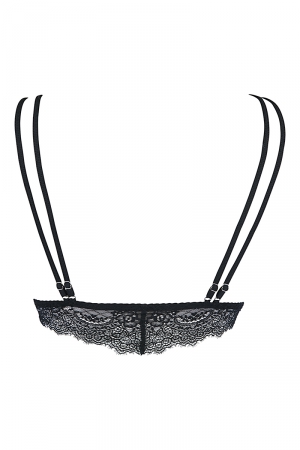 Soutien-gorge bralette noir V-10091 – Axami - Lingerie Parisienne