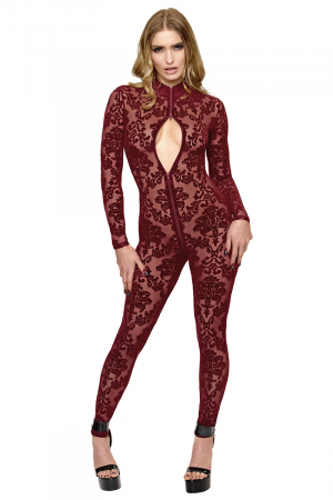 Combinaison 3 zips Masquerade F421 - Noir Handmade