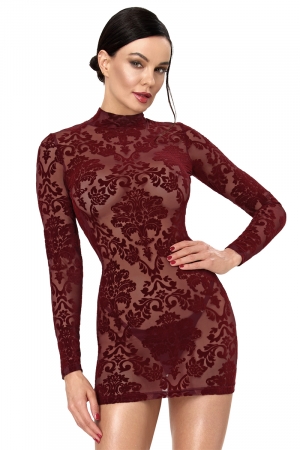Mini robe Masquerade F423 - Noir Handmade
