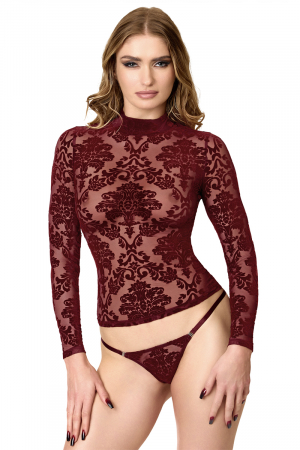 Top Masquerade F425 - Noir Handmade