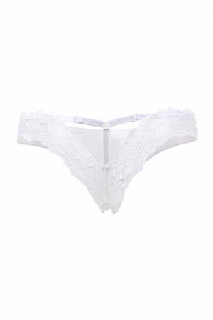 String brésilien blanc – Paris Hollywood - Lingerie Parisienne