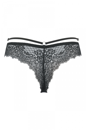String noir V-10098 - Lingerie Parisienne