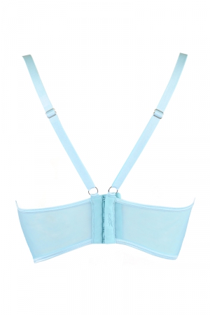 Soutien-gorge dentelle bleu V-10121 - Lingerie Parisienne