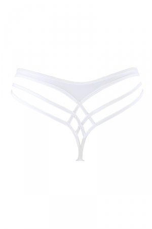 String blanc V-10338 - Lingerie Parisienne