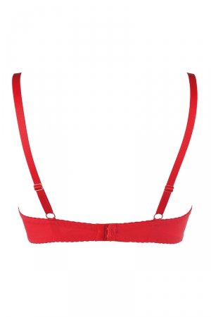 Soutien-gorge push-up rouge V-10351 - Lingerie Parisienne
