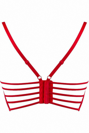 Soutien-gorge dentelle rouge V-9691 - Lingerie Parisienne
