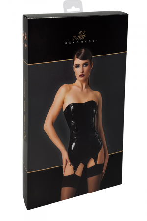 Corset porte-jarretelle satin Elegance F381 - Lingerie Parisienne