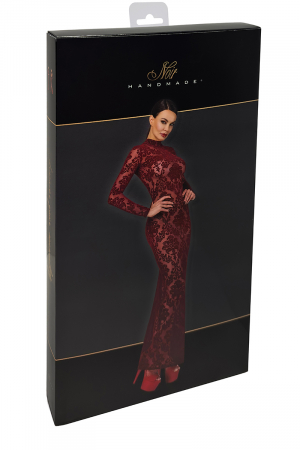 Robe fendue en tulle dentelle Chic Royale F383 - Lingerie Parisienne