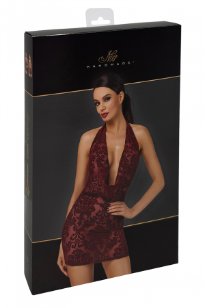 Mini robe dos nu en tulle dentelle Chic Royale F385 - Lingerie Parisienne